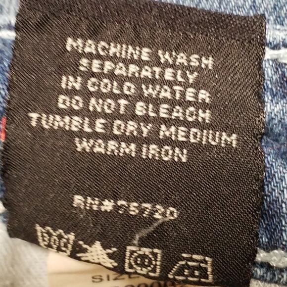 BKE Denim Womens Size 27R Stella Boot Stretch Jean Low Rise Metallic Embroidery - Picture 9 of 9